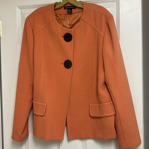 Margaret Frances Orange Swing Jacket
